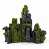Small Grey Rocky Outcrop with Moss Ornament F116B FRONT