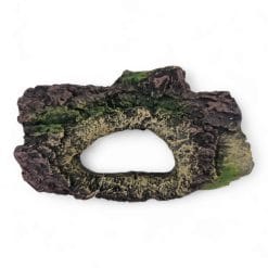 Small Half Log with Bark and Holes CH66255 FRONT ANGLE