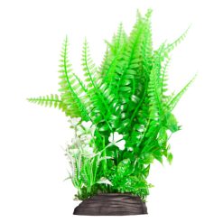 Aqua One Plastic Plant Ecoscape Large Liquorice Fern Green 30cm 28258