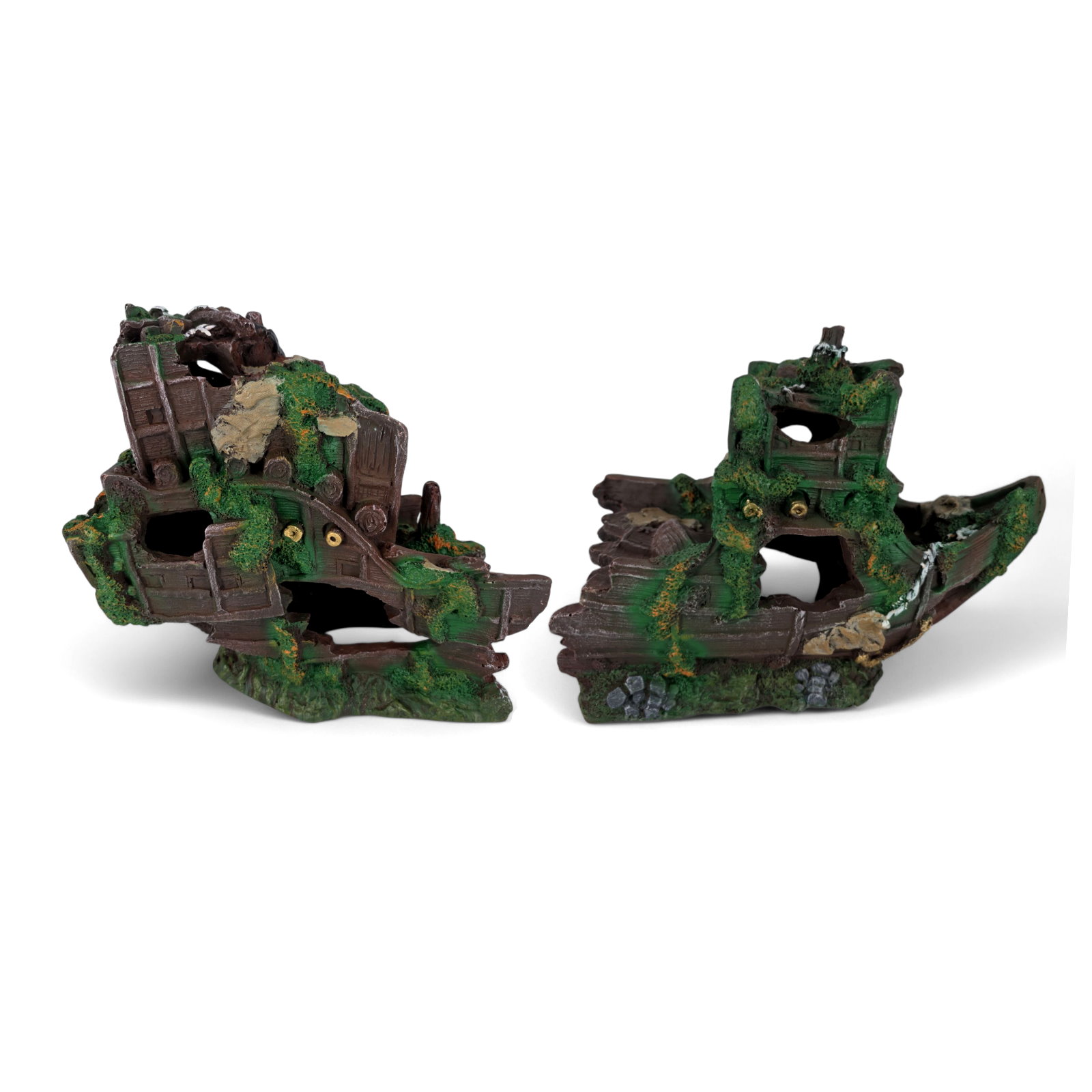XL Shipwreck 2 Piece Ornament 64x17.5x29cm - Aquarium Central