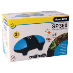 Aqua One SP 360 Twin Outlet Airpump 2 X 180LH 10059 BOX