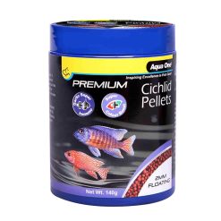 Aqua One Premium Cichlid Floating Pellets 2mm 140g