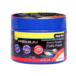 Aqua One Premium Insect Protein Colour Boost Flakes (Floating) 25g