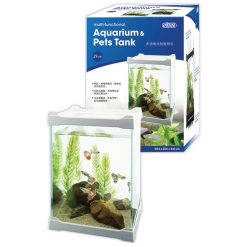 Vista Multi-functional Aquarium Fish Tank 16 x 16 x 21 cm H 5.3L White